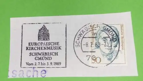 Stempel - Europäische Kirchenmusik Schwäbisch Gmünd 1989