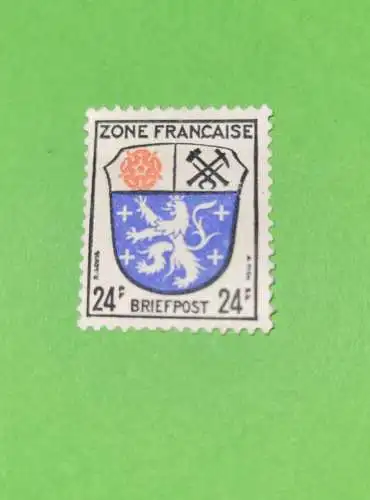 Zone Francaise - 24 F - Briefpost