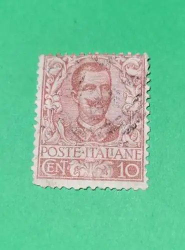 Victor Emmanuel 3. Poste Italiane 10 Cent