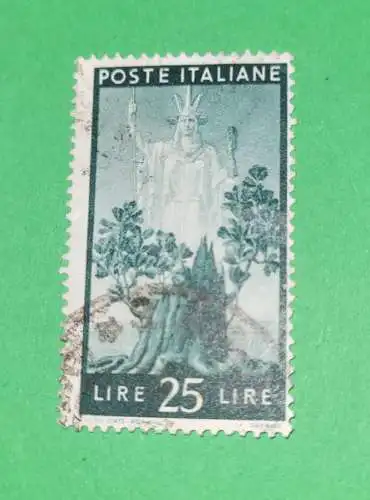 Republik Italien Poste Italiana 25 Lire