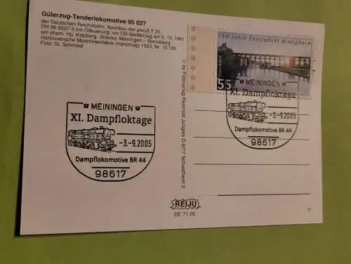 Güterzug-Tenderlokomotive 95027 - Stempel XI Dampfloktage Meiningen 2005