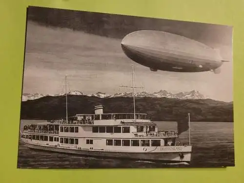 LZ 129 Hindenburg über dem Bodensee