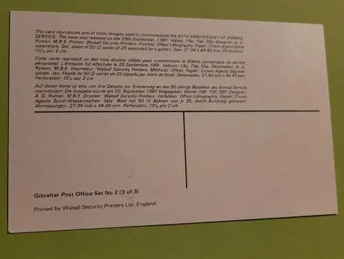 Gibraltar - 50th Anniversary of Air Mail (3)