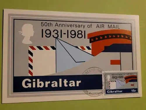 Gibraltar - 50th Anniversary of Air Mail (2)