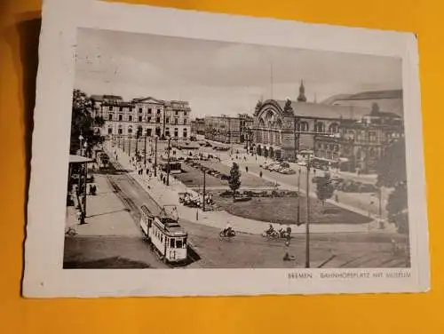 Bremen - Bahnhofsplatz mit Museum