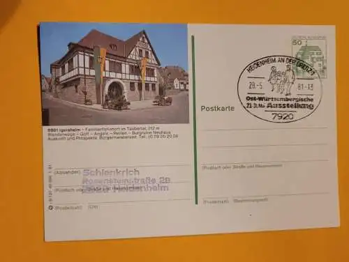 Stempel - Heidenheim an der Brenz -Ost Württembergische Ausstellung 1981 (2)