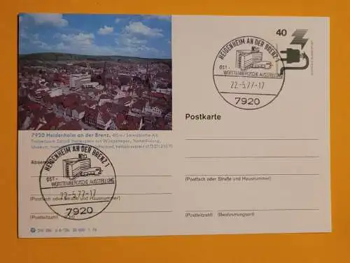 Stempel - Heidenheim an der Brenz - Ostwürttembergische Ausstellung 1977