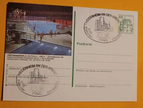 Stempel - Heidenheim an der Brenz - Ostalb Briefmarken Großtauschtag 1982