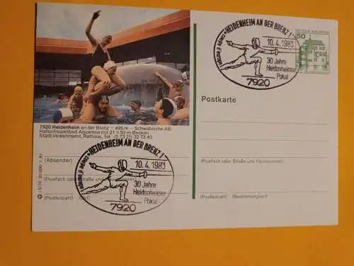 Stempel - Heidenheim an der Brenz - 30 Jahre Heidenheimer Pokal 1983