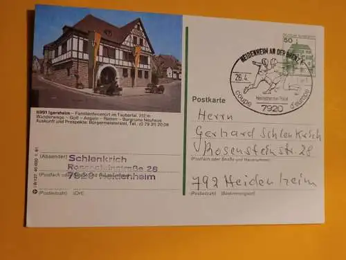 Stempel - Heidenheim an der Brenz - Heidenheimer Pokal 1981 (2)