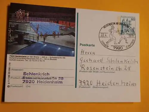 Stempel - Heidenheim an der Brenz - Coupe d'Europe - 1979