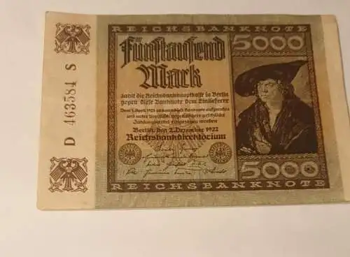 5000 Mark - 1922