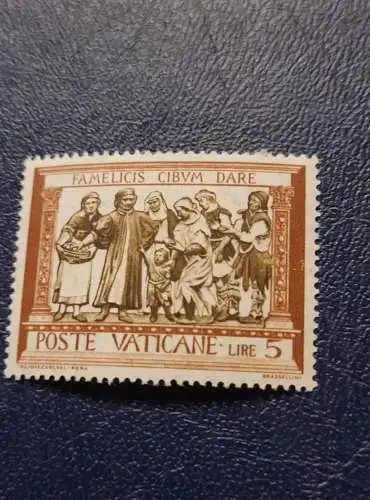 Poste Vaticane - Famelicis Cibvm Dare - Lire 5