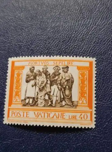 Poste Vaticane - Mortvos Sepelire - Lire 40