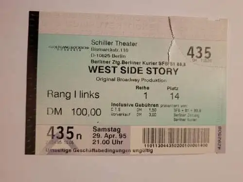 Schiller Theater Berlin - West Side Story - 1995 (2)