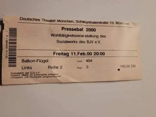 Deutsches Theater München - Presseball 2000