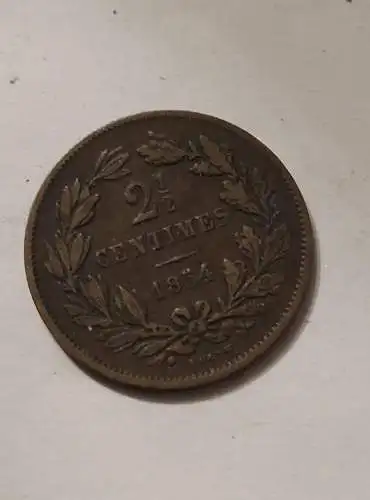 2 1/2 Centimes - 1854 - Luxemburg