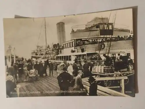 Nordseebad Cuxhaven - Ankunft des Seebäderdampfers