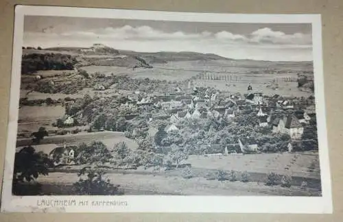 Alte Postkarte - Lauchheim mit Kapfenburg