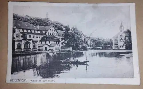 Alte Postkarte - Heidenheim Partie an der Brenz