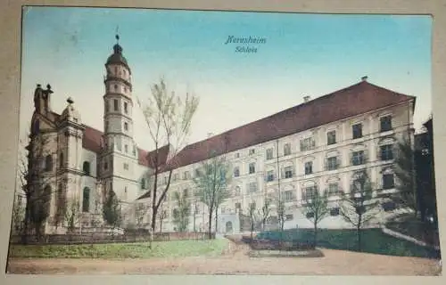 Alte Postkarte - Neresheim Schloss