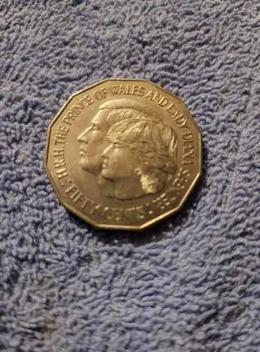Charles und Lady Diana - Australien  - 50 Cents - 1981