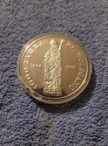 1000 Jahre ST. Wolfgang Ellwangen Silber  Münze