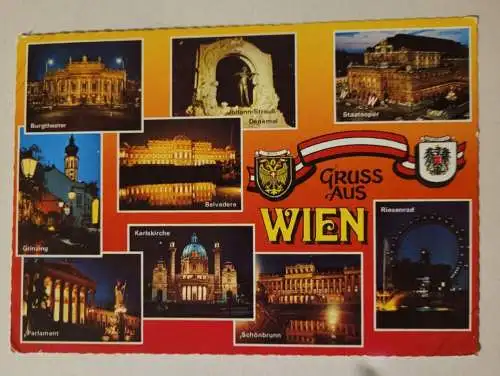 Alte Postkarte - Wien Österreich