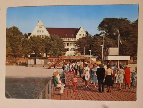 Alte Postkarte - Ost Seeheilbad GlücksBurg