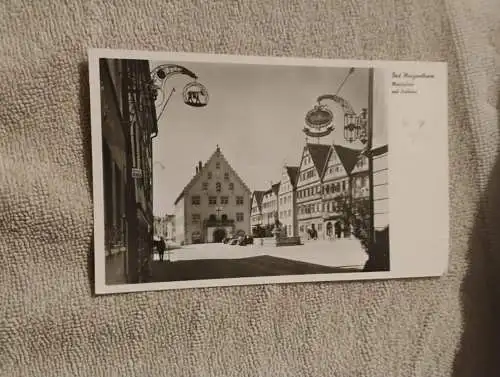 Alte Postkarte - Bad Mergentheim Marktplatz
