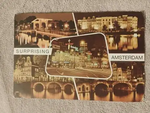 Alte Postkarte - Surprising Amsterdam