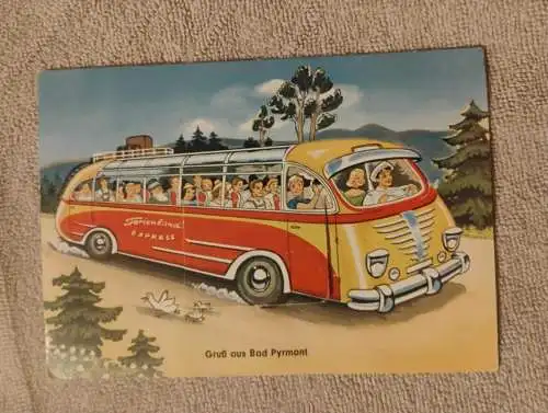 Alte Postkarte - Grüße aus Bad Pyrmont