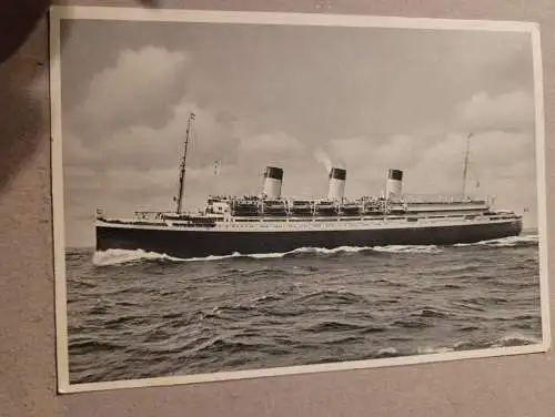 Alte Postkarte - Hamburgerhafen Südamerikanische Schiffgesellschaft