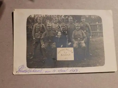 Alte Postkarte - Soldaten gruppe