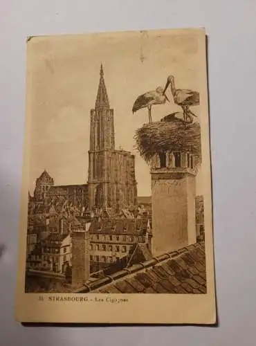 Alte Postkarte - Straßburg Kirche