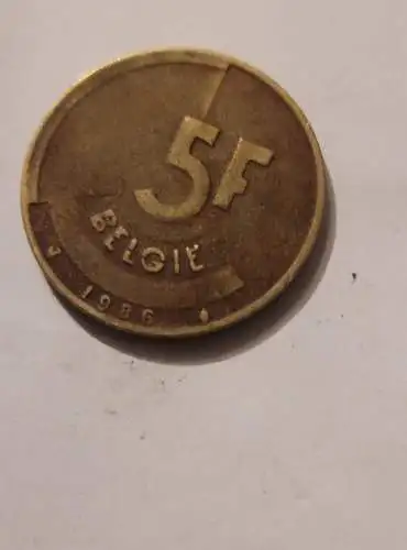 Belgien - 5 Francs - 1986