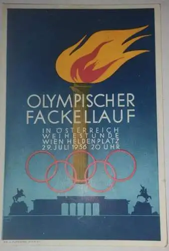 Olympischer Fackellauf 1936 - Österreich