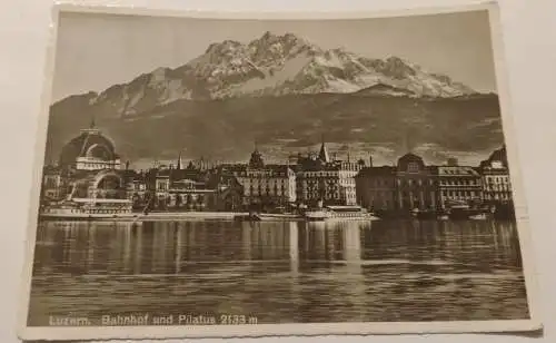 Luzern - Bahnhof und Pilatus