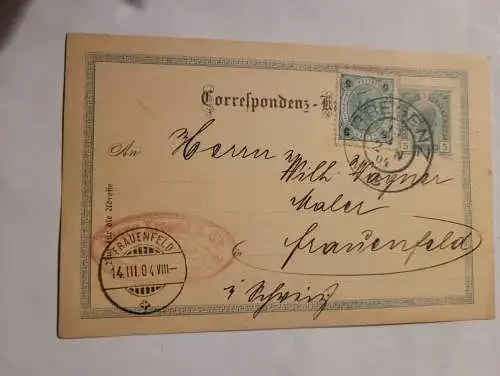 Correspondenz Karte 1904