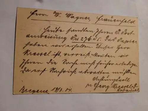 Correspondenz Karte 1904