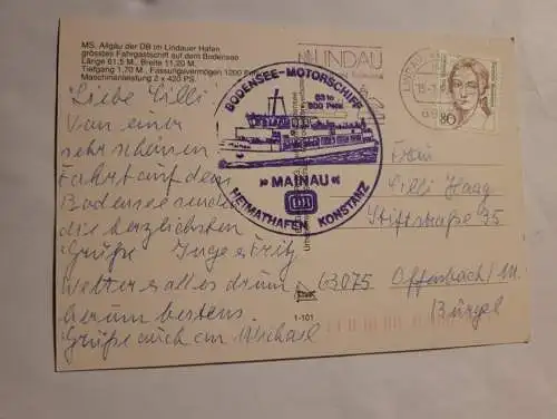 MS . Allgäu - Lindauer Hafen