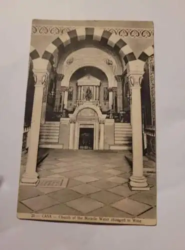 Cana - Church of the Miracle Water changed to Wine