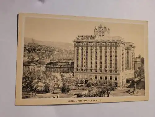 Alte Postkarte - Hotel Utah SALT LAKE CITY