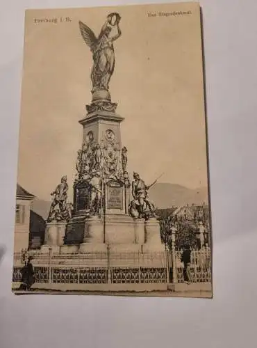 Alte Postkarte - Freiburg das Siegesdenkmal