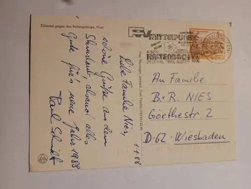 Zillertal gegen das Rofangebirge