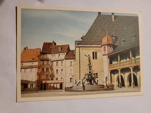 Kolmar - Kaufhausplatz mit Schwendibrunnen