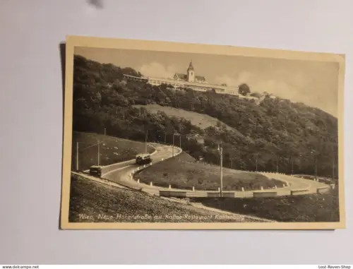 Wien - Neue Höhenstraße mit Kaffee Restaurant Kahlenberg