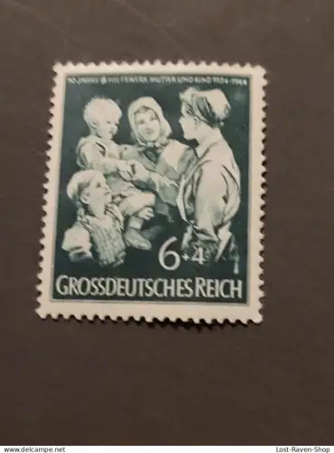 Grossdeutsches Reich - 10 Jahre Hilfswerk Mutter und Kind - 6 + 4