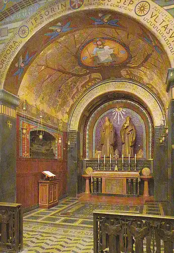 [Ansichtskarte] Abbazia di Montecassino - Die Krypta - Hauptkapelle (ca. 1970/1980). 