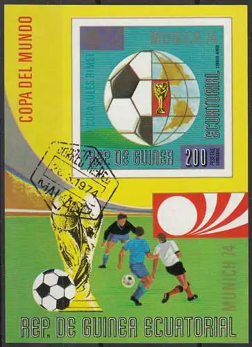 Äquatorial-Guinea  Nr 284 geschnitten (Block 77) gestempelt